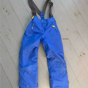 Boden Blue Kids Overalls with Brown Straps